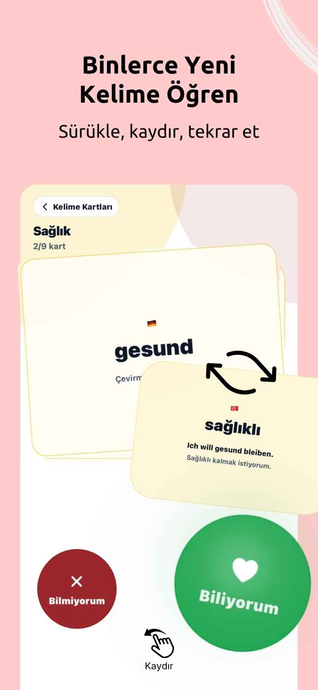Almanca Kutusu uygulaması ekran görüntüsü