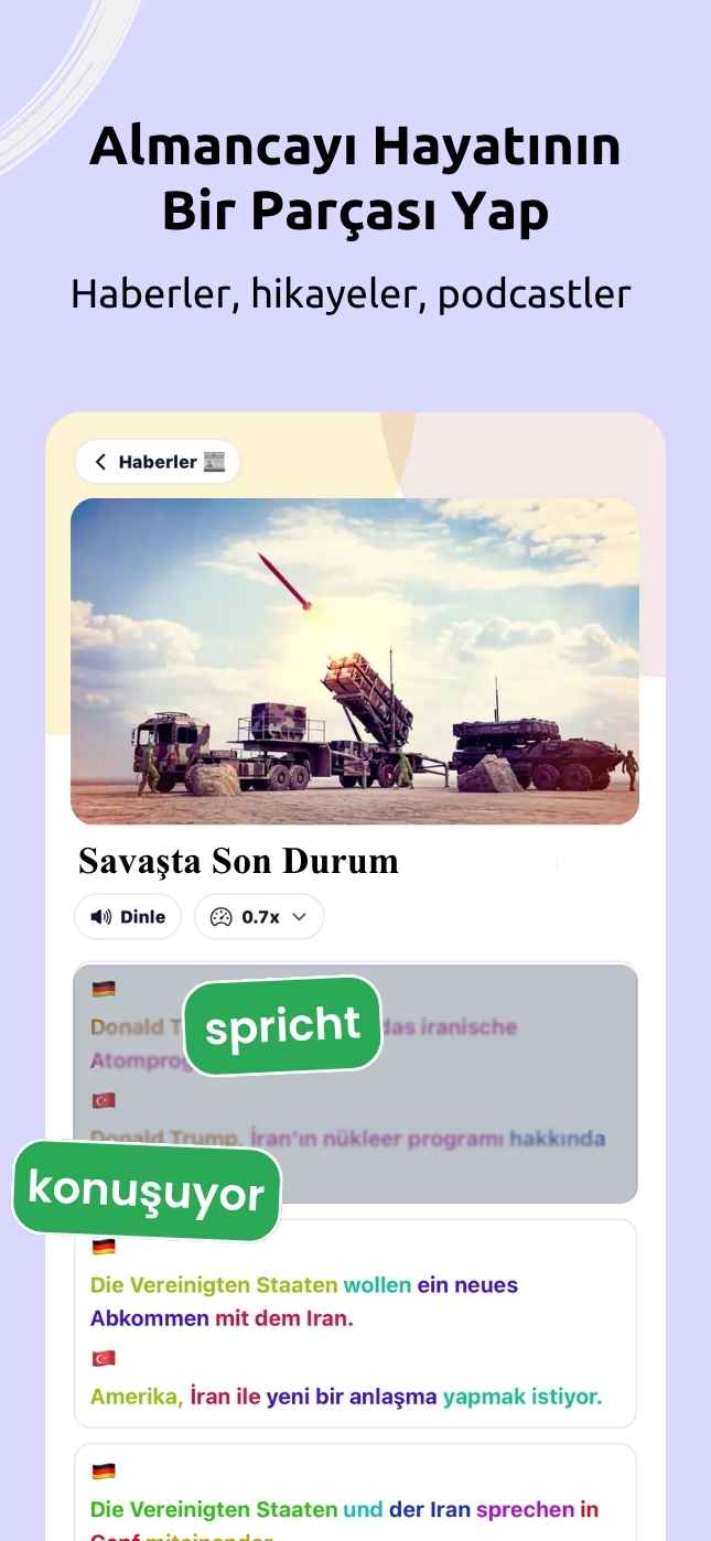 Almanca Kutusu uygulaması ekran görüntüsü