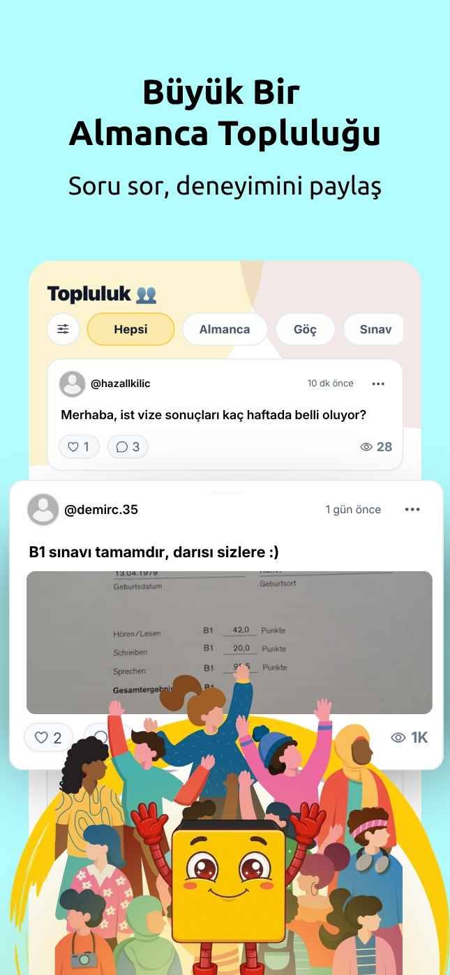 Almanca Kutusu uygulaması ekran görüntüsü